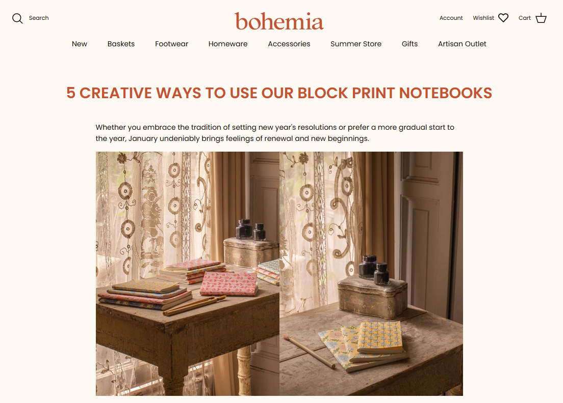Creative uses for notebooks blog post